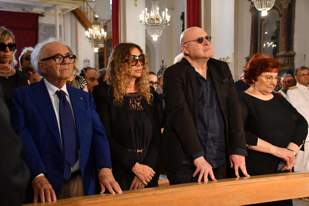 figli pippo baudo al funerale