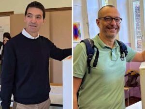 Acquaroli e Ricci votano per le regionali nelle Marche