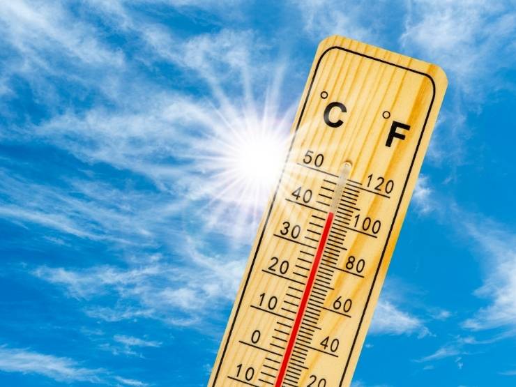 Termometro segna temperature altissime