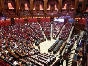 Seduta dei deputati alla Camera