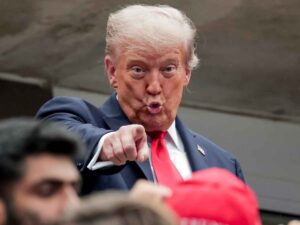 Donald Trump alla finale 2025 degli Us Open