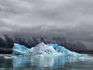 Ghiacciaio sciolto a causa del surriscaldamento globale