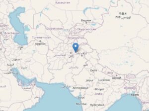 Il terremoto localizzato in Afghanistan