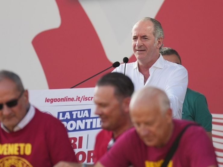 Luca Zaia a Pontida 2025