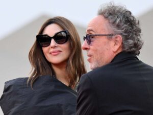 Monica Bellucci e Tim Burton al Festival di Venezia 2024