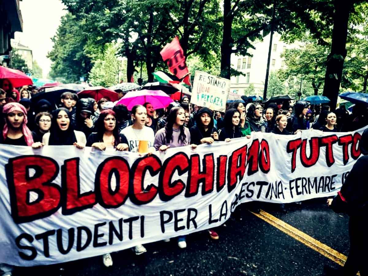 maltempo sciopero e manifestazioni per gaza l8217italia intera si ferma gli studenti stop alla formazione in fabbriche di armi
