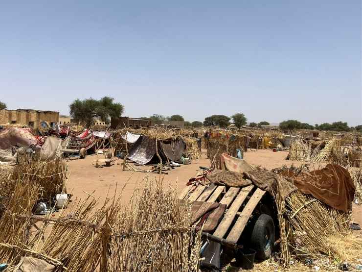 Villaggio colpito da epidemia di colera in Sudan