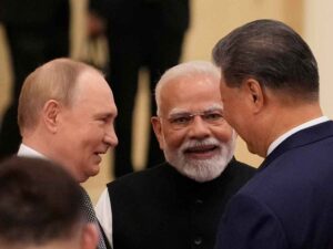 Vladimir Putin, Nerenda Modi e Xi Jinping al vertice Sco