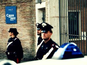 Carabinieri alla Casa del Jazz di Roma