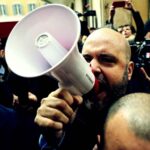Conferenza Casapound protesta Camera
