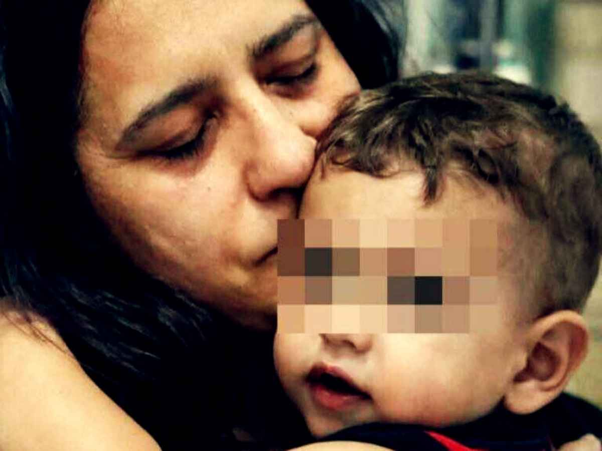 Mamma Patrizia e il piccolo Domenico