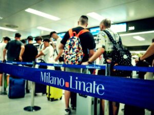 Ees, caos all'aeroporto Milano Linate 20260413 Ansa Foto