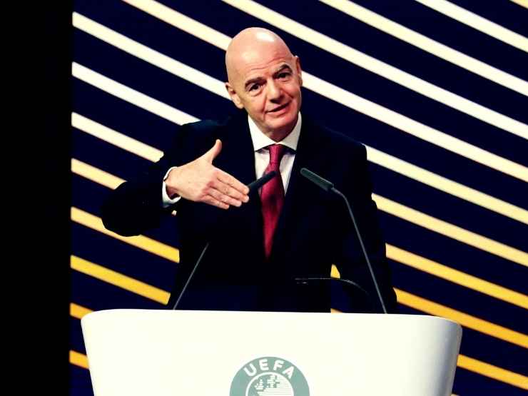 Il presidente Fifa Gianni Infantino