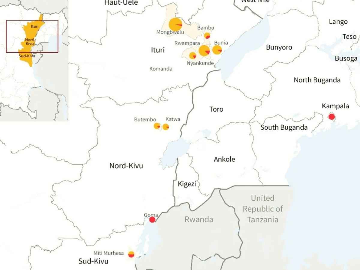 Mappa virus Ebola