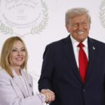 Giorgia Meloni e Donald Trump in Egitto