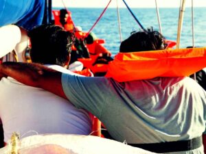 Migranti in arrivo a Lampedusa