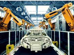 Una fabbrica di auto