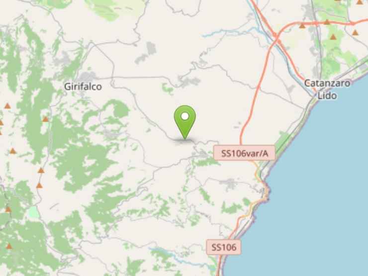 Terremoto Calabria e sciame sismico a Squillace